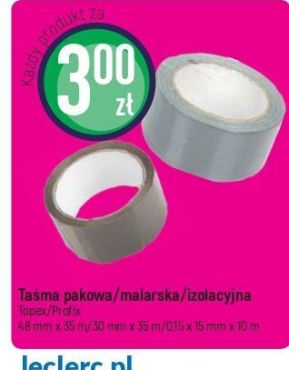 E.Leclerc Taśma pakowa brązowa 35 m x 48 mm profix oferta