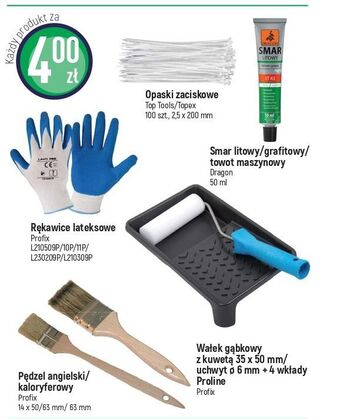 E.Leclerc Uchwyt do wałka malarskiego 35 x 5 cm + 4 wkłady 6 mm profix oferta