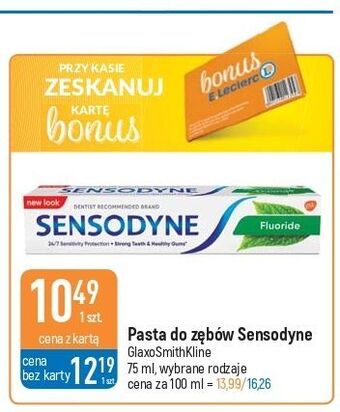 E.Leclerc Pasta do zębów sensodyne fluoride oferta