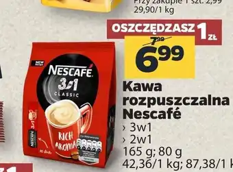 Netto Kawa rozpuszczalna Nescafe 3w1, 2w1 oferta