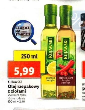 Lidl Olej rzepakowy z ziołami 250ml oferta