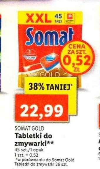 Lidl Tabletki do zmywarki Somat oferta
