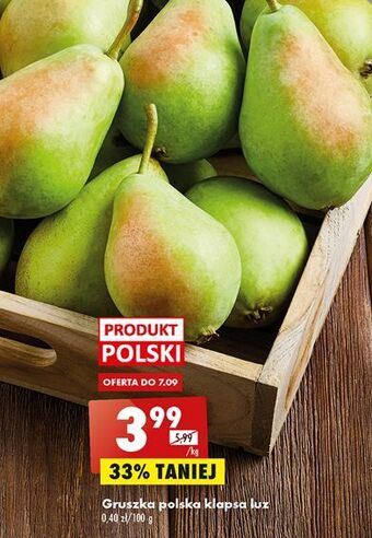 Biedronka Gruszka klapsa oferta