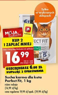 Biedronka Karma dla kota sterile 1+ perfect fit oferta