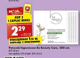 Biedronka Patyczki higieniczne be beauty oferta