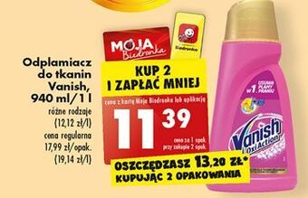 Biedronka Odplamiacz w płynie vanish oxi action oferta