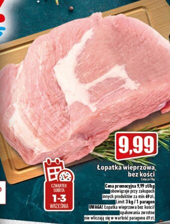 Topaz Łopatka wieprzowa bez kości 1 kg oferta
