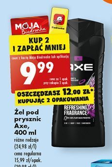 Biedronka Żel pod prysznic axe excite oferta