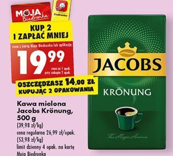 Biedronka Kawa jacobs kronung oferta