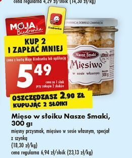 Biedronka Mięsny przysmak nasze smaki oferta