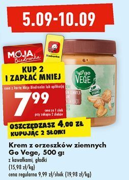 Biedronka Krem orzechowy smooth govege oferta