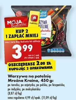 Biedronka Warzywa na patelnię po azjatycku z mieszanką przypraw mroźna kraina oferta