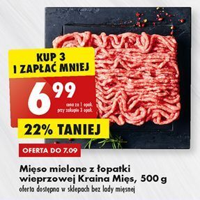 Biedronka Mięso mielone z łopatki wieprzowej kraina mięsa oferta