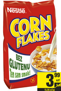 TomiMarkt Nestlé corn flakes chrupiące płatki kukurydziane 250 g oferta