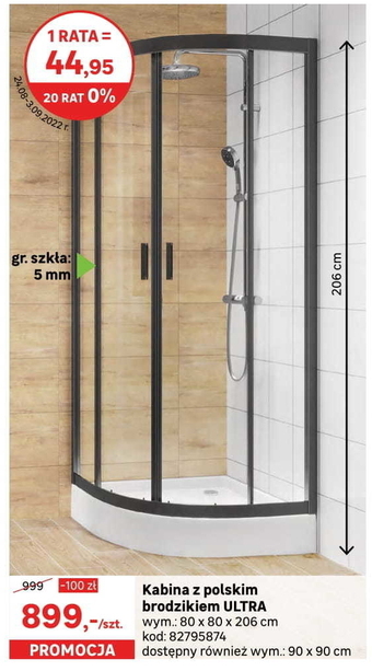 Leroy Merlin Kabina prysznicowa oferta