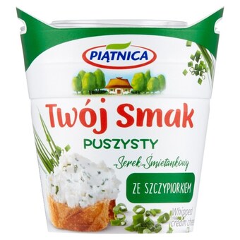 Topaz Piątnica twój smak serek śmietankowy puszysty ze szczypiorkiem 150 g oferta