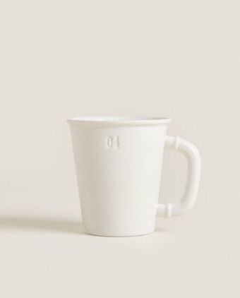 ZARA HOME Porcelanowy kubek z ozdobną cyfrą oferta