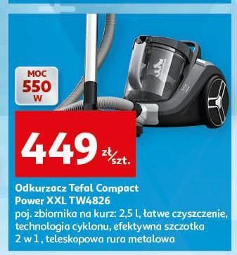 Auchan Odkurzacz compact power xxl tw4826 tefal oferta