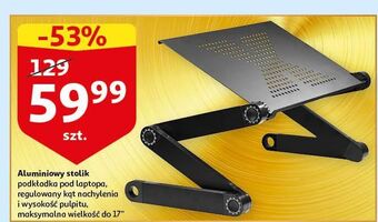 Auchan Stolik aluminiowy pod laptop oferta