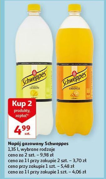 Auchan Napój lemon schweppes oferta