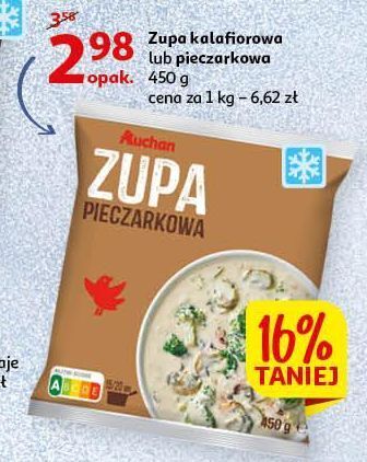 Auchan Zupa pieczarkowa auchan oferta