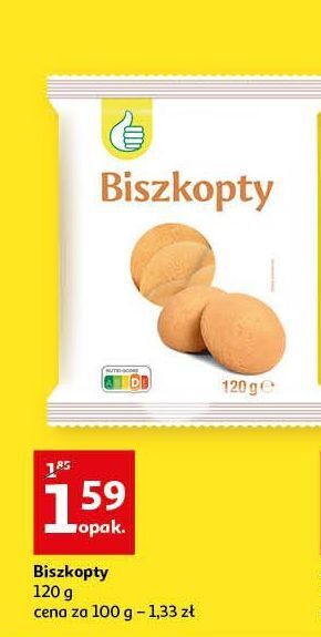 Auchan Biszkopty podniesiony kciuk oferta