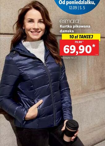 Lidl Kurtka damska pikowana esmara oferta