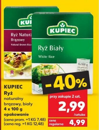 Kaufland Kupiec Ryż 4 x 100 g oferta