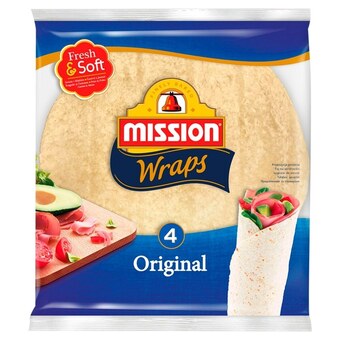 Intermarche Mission wraps original tortille z mąki pszennej 245 g (4 sztuki) oferta