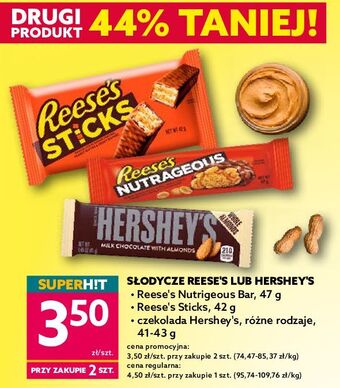 Dealz Baton z orzeszkami karmelem kremem orzechowym w czekoladzie reese's oferta