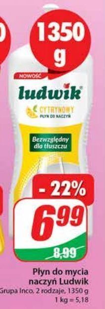 Dino Płyn do mycia naczyń cytrynowy ludwik oferta
