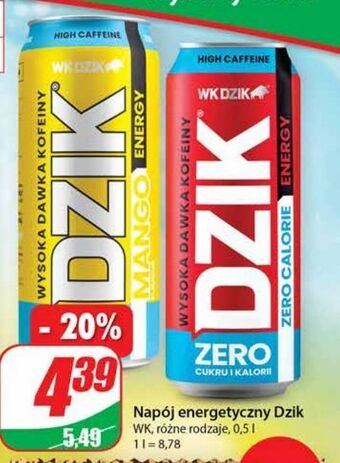 Dino Napój energetyczny zero kalorii wk dzik oferta