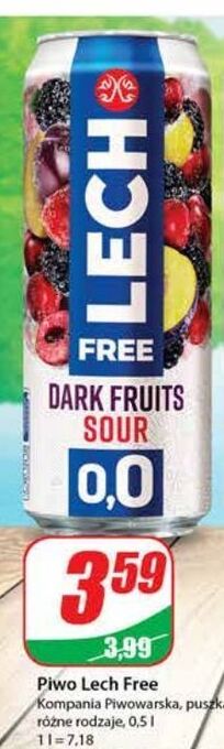 Dino Piwo lech free dark fruits sour oferta