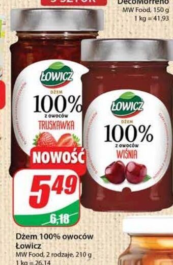 Dino Dżem truskawkowy łowicz 100% z owoców oferta