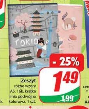 Dino Zeszyt a5/16 k kratka oferta