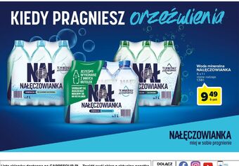 Carrefour Woda gazowana nałęczowianka oferta
