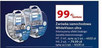 Auchan Żarówka whitevision h4 philips oferta