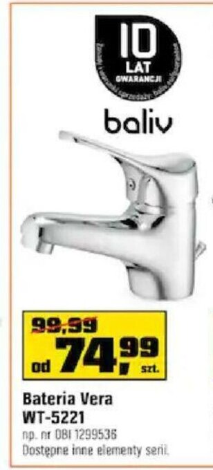 OBI Bateria Vera WT-5221 oferta