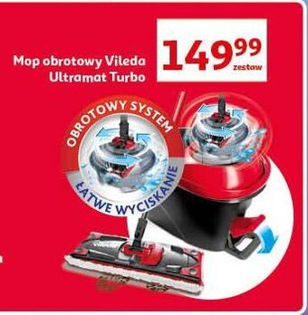 Auchan Mop obrotowy easywring ultramat z wiadrem vileda oferta