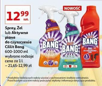 Auchan Spray do czyszczenia czystość i dezynfekcja cillit bang power cleaner oferta