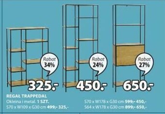 JYSK Regał Trappedal 70x109x30cm oferta