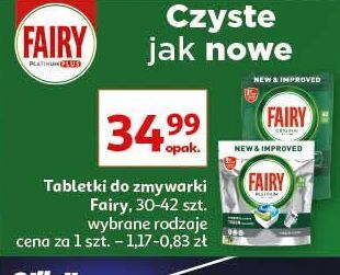 Auchan Tabletki do zmywarek original fairy oferta