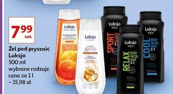 Auchan Żel pod prysznic orange & mango luksja active vitamins oferta
