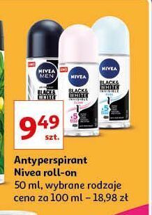Auchan Antyperspirant clear nivea invisible black & white oferta