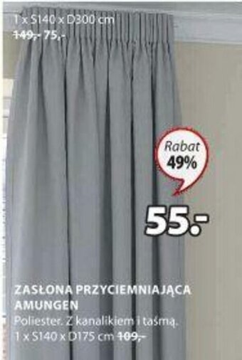 JYSK Zasłona przyciemniająca Amungen oferta