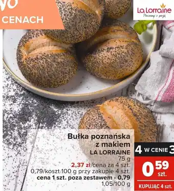 Carrefour Bułka poznańska z makiem 75g oferta