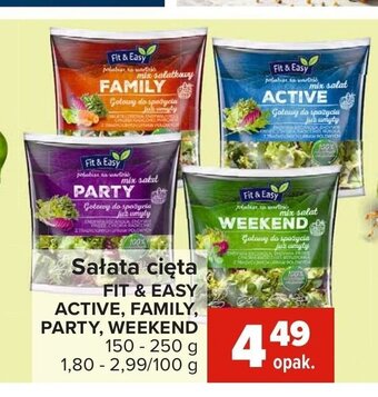 Carrefour Sałata cięta Fit & Easy 150-250g oferta