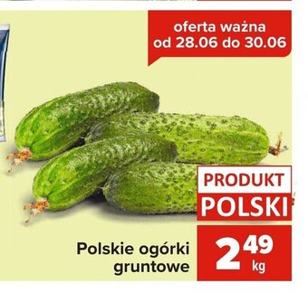 Carrefour Polskie ogórki gruntowe 1kg oferta
