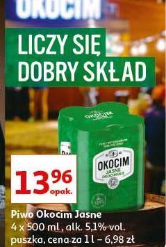 Auchan Piwo okocim jasne okocimskie oferta