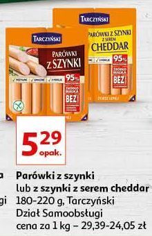 Auchan Parówki z szynki tarczyński oferta